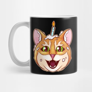 Cat With Birthday Candle Ate The Birthday Cake On Purrsday Mug